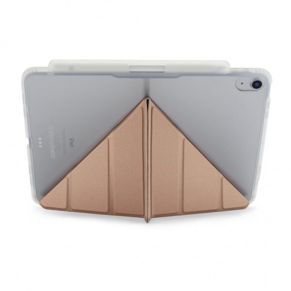 Pipetto iPad 10.9 (10. gen)/iPad 11 (A16) Cover Origami No3 Pencil Case Rosaguld