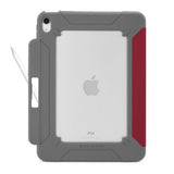 Pipetto iPad 10.9 (Gen 10)/iPad 11 (A16) Cover Origami No2 Pencil Shield Mørkerød