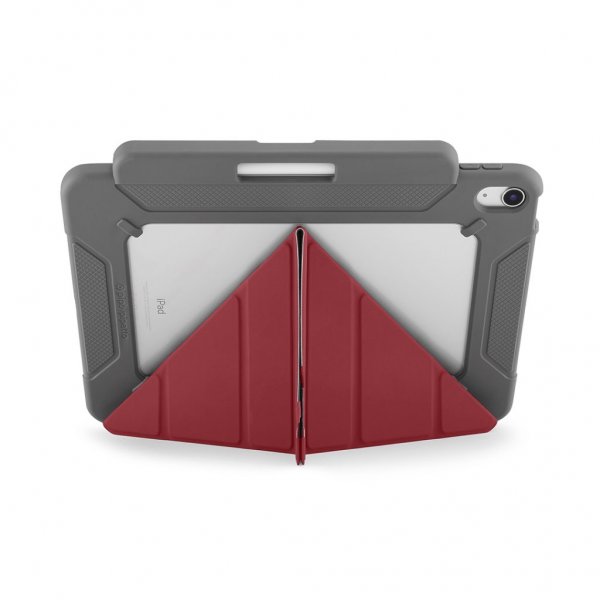 Pipetto iPad 10.9 (Gen 10)/iPad 11 (A16) Cover Origami No2 Pencil Shield Mørkerød