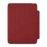 Pipetto iPad 10.9 (Gen 10)/iPad 11 (A16) Cover Origami No2 Pencil Shield Mørkerød