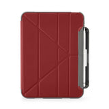 Pipetto iPad 10.9 (Gen 10)/iPad 11 (A16) Cover Origami No2 Pencil Shield Mørkerød