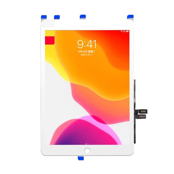 iPad 9 10.2 2021 Glas med Touchskærm OEM - Hvid