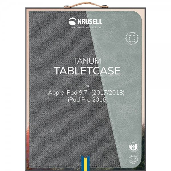 Krusell iPad 9.7 2017/2018 Etui Tanum Cover Vintage Grey