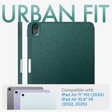 Spigen iPad Air 11 (M2/M3/M4) Cover Urban Fit Midnight Green