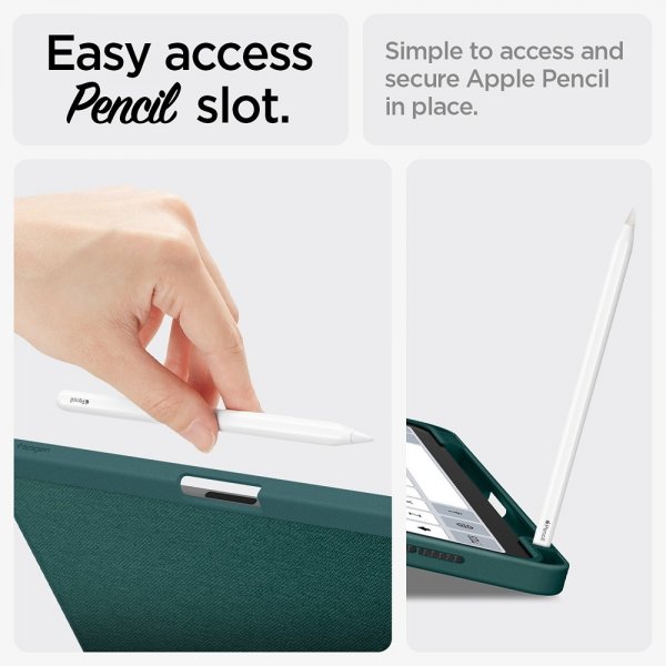 Spigen iPad Air 11 (M2/M3/M4) Cover Urban Fit Midnight Green