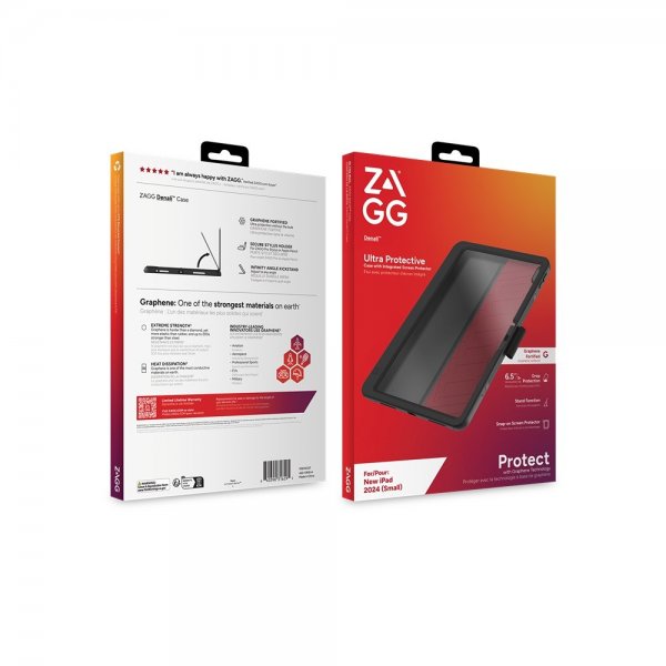 ZAGG iPad Air 11 (M2/M3) Cover med Skærmbeskytter Denali Sort