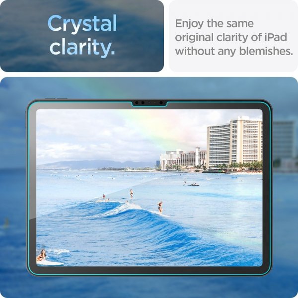 Spigen iPad Air 11 (M2/M3/M4) Skærmbeskytter GLAS.tR EZ Fit
