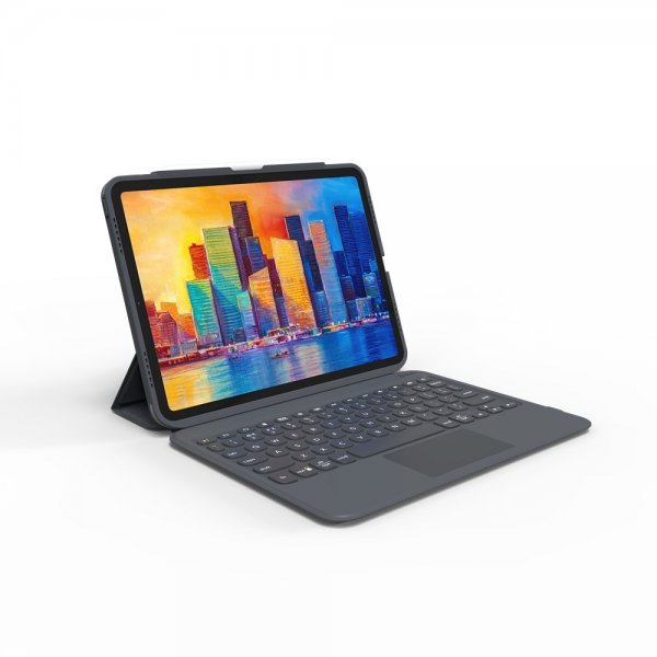 ZAGG iPad Air 10.9/iPad Pro 11 Etui med tastatur Pro Keys Trackpad Nordic Charcoal