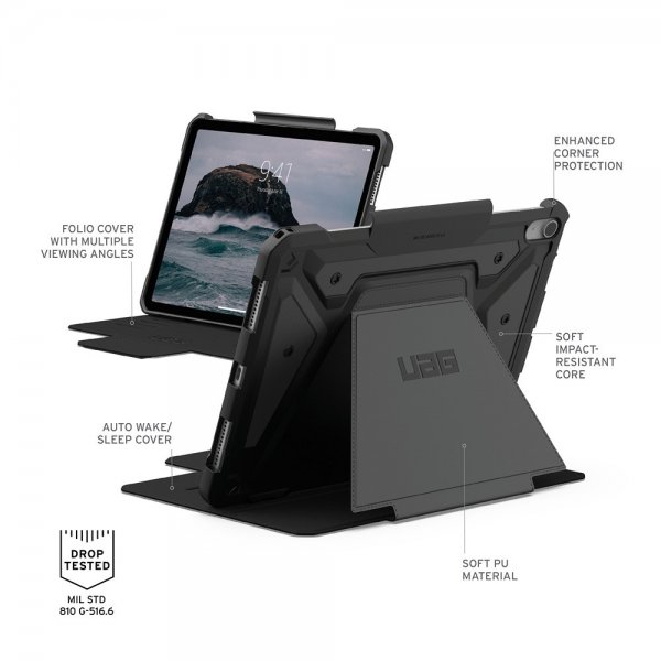 Urban Armor Gear (UAG) iPad Air 11 (M2/M3/M4) Cover Metropolis SE Sort