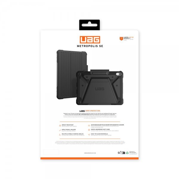 Urban Armor Gear (UAG) iPad Air 11 (M2/M3/M4) Cover Metropolis SE Sort