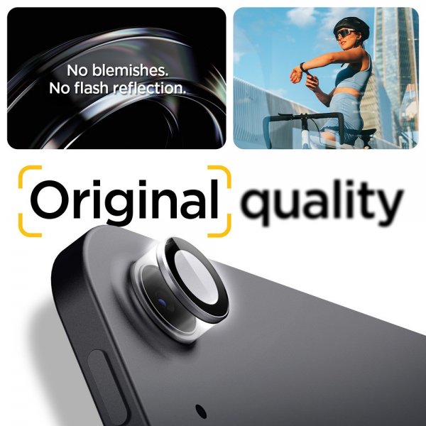 Spigen iPad Air 11 (M2/M3/M4)/iPad Air 13 (M2/M3/M4) Kamerabeskytter GLAS.tR EZ Fit Optik Pro Space Grey