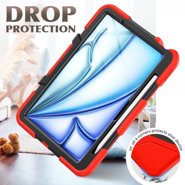 iPad Air 11 (M2/M3/M4) Cover Heavy Duty Armor Rød