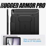 Spigen iPad Air 13 (M2/M3/M4) Cover Rugged Armor Pro Sort