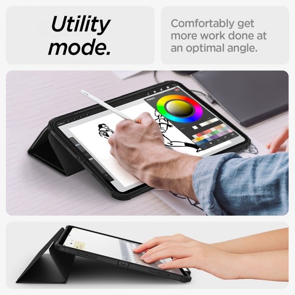 Spigen iPad Air 13 (M2/M3/M4) Cover Ultra Hybrid Pro Sort