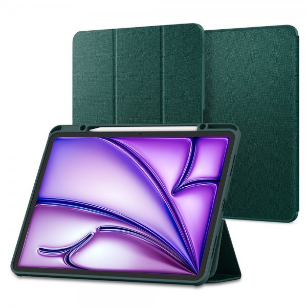 Spigen iPad Air 13 (M2/M3/M4) Cover Urban Fit Midnight Green