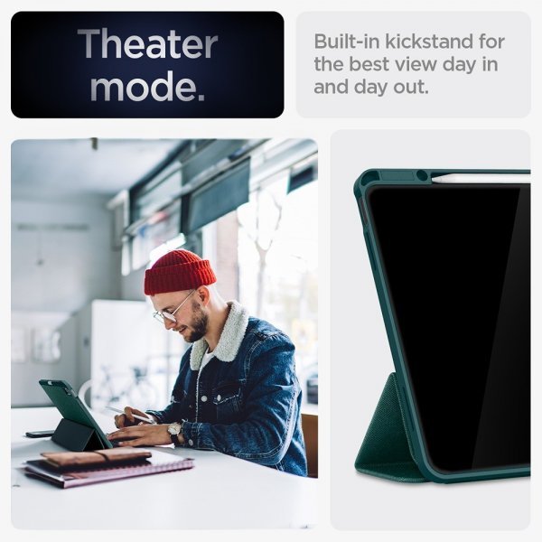 Spigen iPad Air 13 (M2/M3/M4) Cover Urban Fit Midnight Green