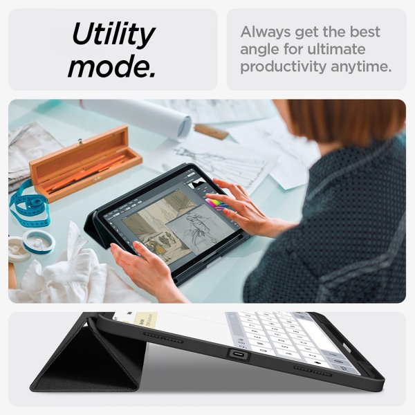 Spigen iPad Air 13 (M2/M3/M4) Cover Urban Fit Sort