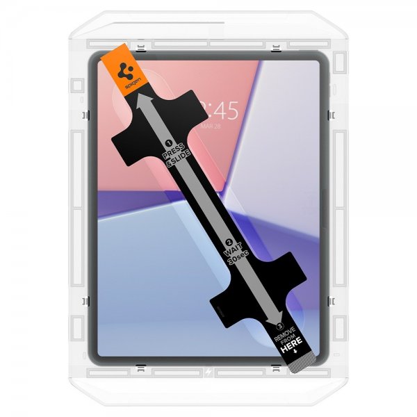 Spigen iPad Air 13 (M2/M3/M4) Skærmbeskyttelse GLAS.tR EZ Fit