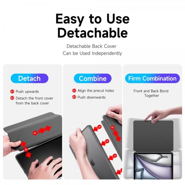 Dux Ducis iPad Air 13 (M2/M3/M4) Cover Magi Series Grå