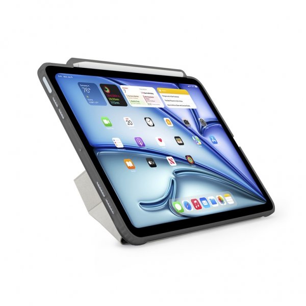 Pipetto iPad Air 13 (M2/M3/M4) Cover Origami No3 Pencil Case Grå