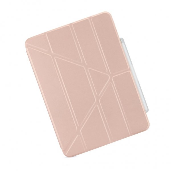 Pipetto iPad Air 13 (M2/M3/M4) Cover Origami No3 Pencil Case Metallic Pink