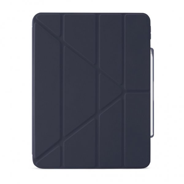 Pipetto iPad Air 13 (M2/M3/M4) Cover Origami No3 Pencil Case Mørkeblå