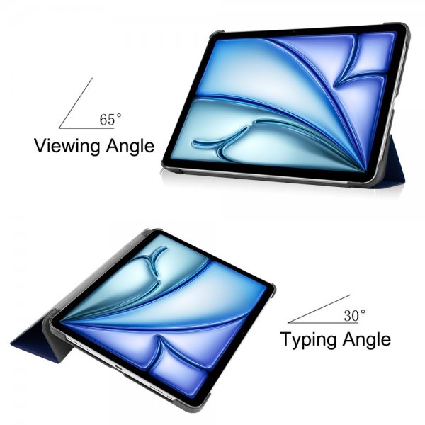 iPad Air 13 (M2/M3/M4) Cover Trifold Blå
