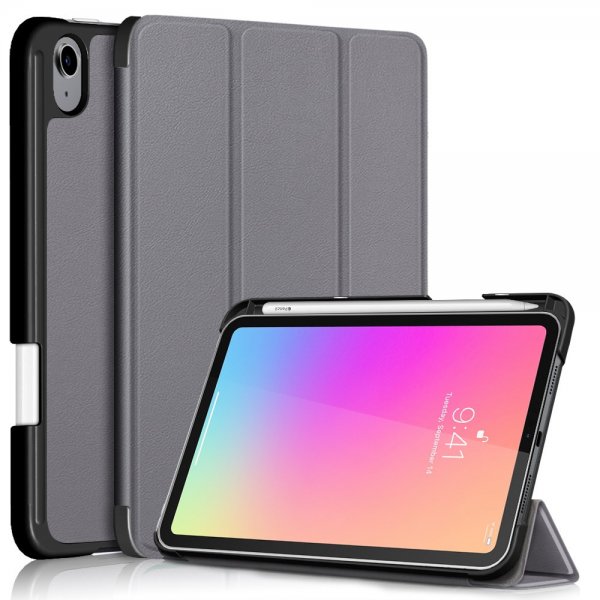 iPad mini (6. generation)/iPad mini (A17 Pro) Cover med penneholder Grå