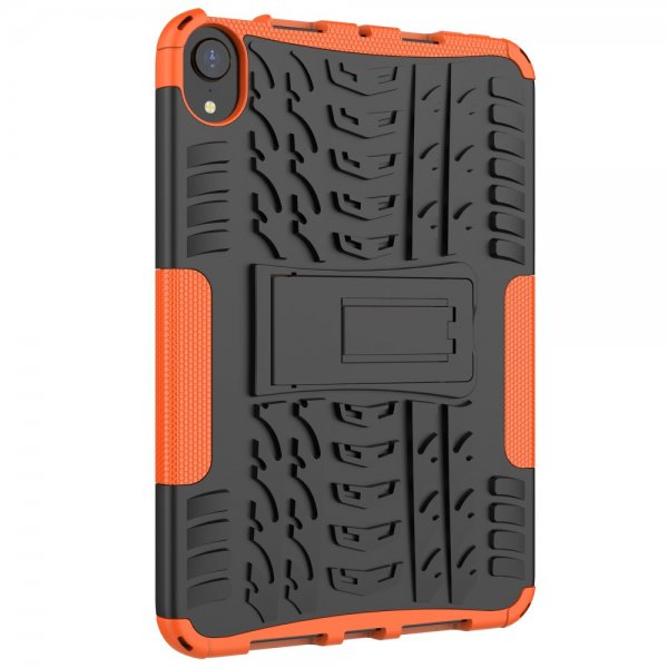 iPad mini (6. generation)/iPad mini (A17 Pro) Skal Dækmønster Stativfunktion Orange