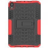 iPad mini (6. generation)/iPad mini (A17 Pro) Cover Dækmønster Stativfunktion Rød