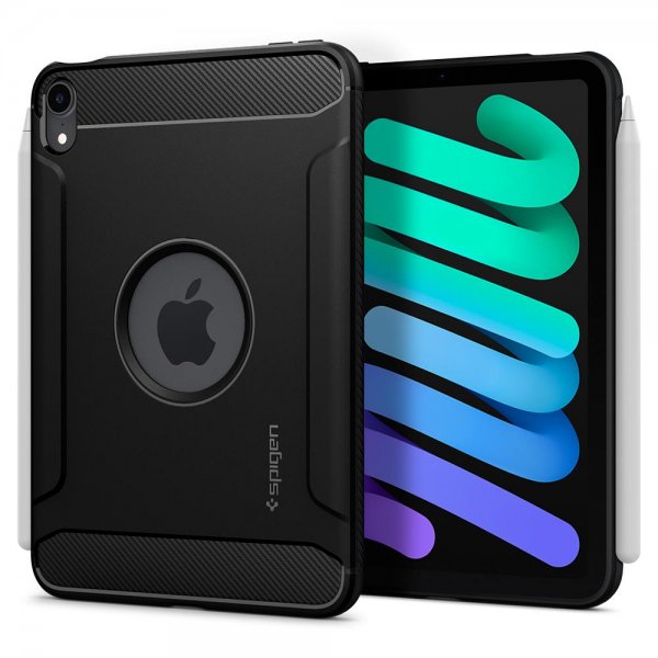 Spigen iPad mini (6. generation)/iPad mini (A17 Pro) Cover Rugged Armor Matte Black