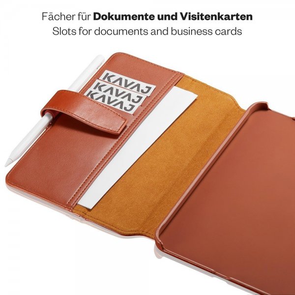 KAVAJ iPad mini (gen 6)/iPad mini (A17 Pro) Cover London Brun