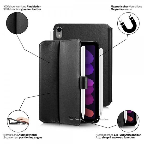 KAVAJ iPad mini (gen 6)/iPad mini (A17 Pro) Etui London Sort