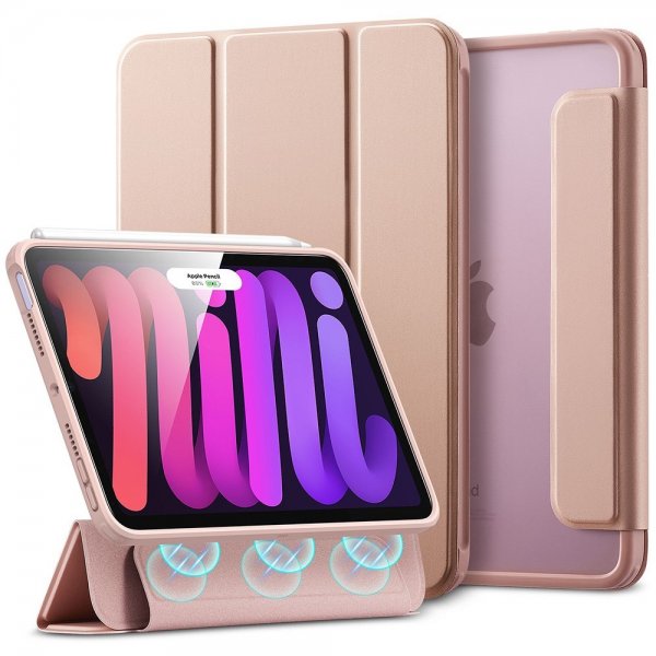 ESR iPad mini (gen. 6)/iPad mini (A17 Pro) cover Rebound Hybrid Rosaguld