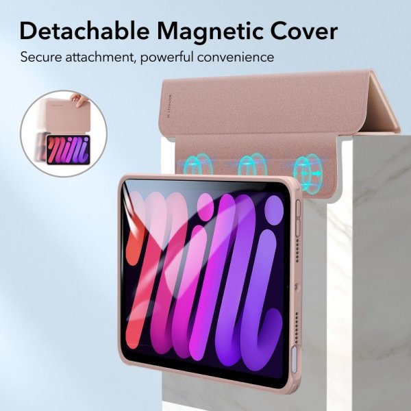 ESR iPad mini (gen. 6)/iPad mini (A17 Pro) cover Rebound Hybrid Rosaguld