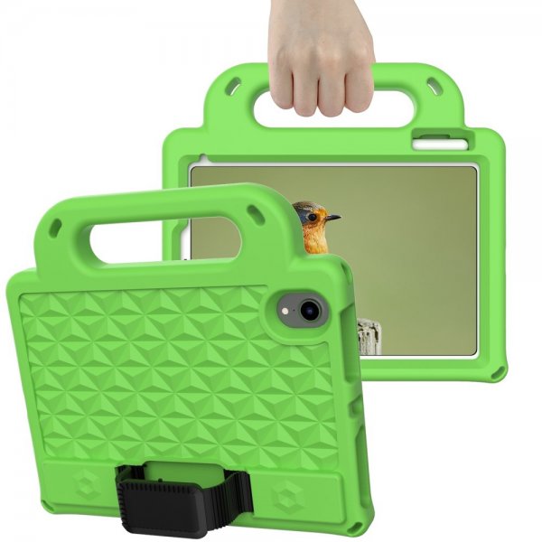 iPad mini (6. generation)/iPad mini (A17 Pro) Cover til børn Diamantmønster Grøn