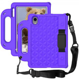 iPad mini (6. generation)/iPad mini (A17 Pro) Cover til børn Diamantmønster Lilla
