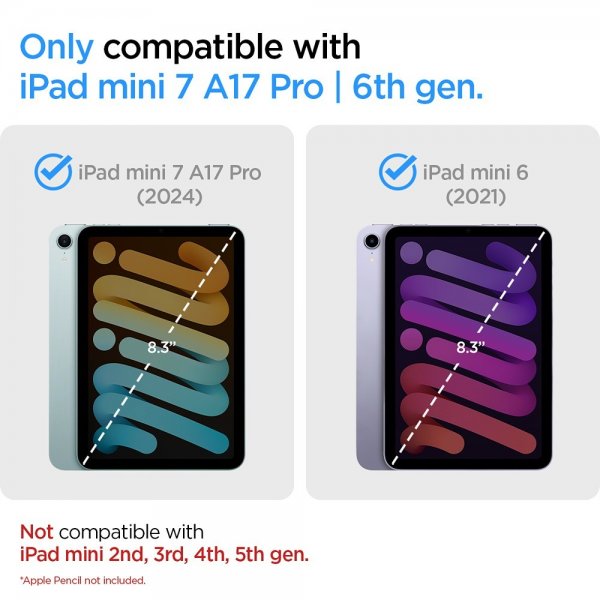 Spigen iPad mini (6. gen)/iPad mini (A17 Pro) Cover Nano Pop Blueberry Navy