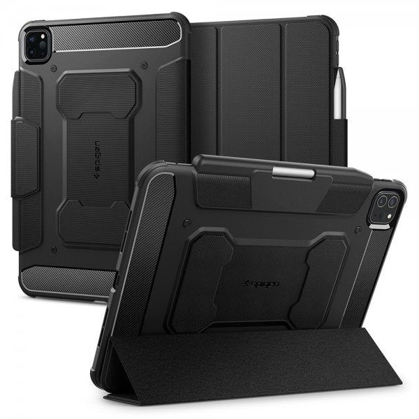 Spigen iPad Pro 11 (M4/M5) Cover Rugged Armor Pro Sort