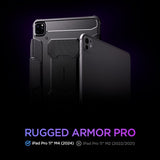 Spigen iPad Pro 11 (M4/M5) Cover Rugged Armor Pro Sort