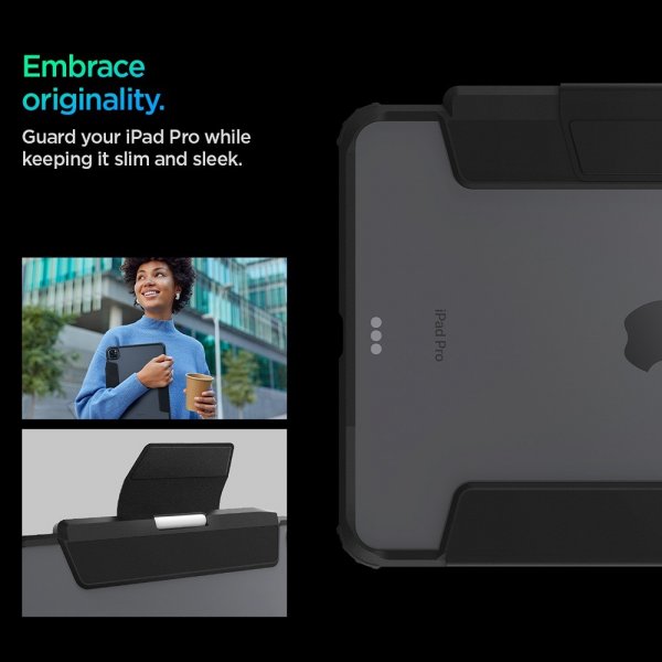 Spigen iPad Pro 11 (M4/M5) Cover Ultra Hybrid Pro Sort