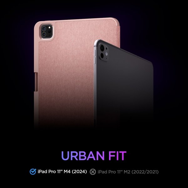 Spigen iPad Pro 11 (M4/M5) Cover Urban Fit Roseguld