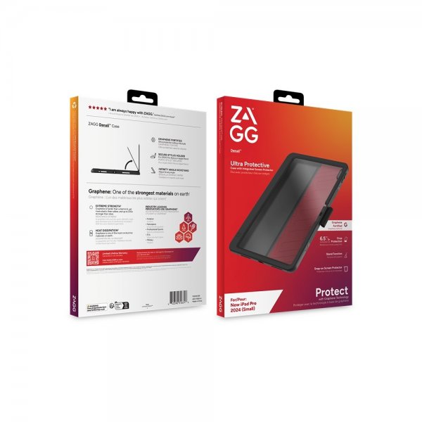 ZAGG iPad Pro 11 (M4/M5) Cover med Skærmbeskytter Denali Sort