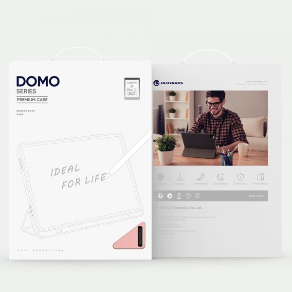 Dux Ducis iPad Pro 11 (M4/M5) Cover DOMO Series Pink