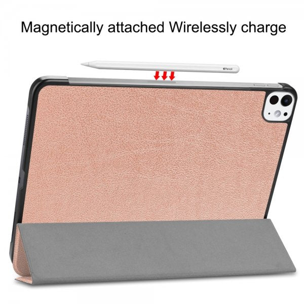 iPad Pro 11 (M4/M5) Fodral Trifold Rosaguld