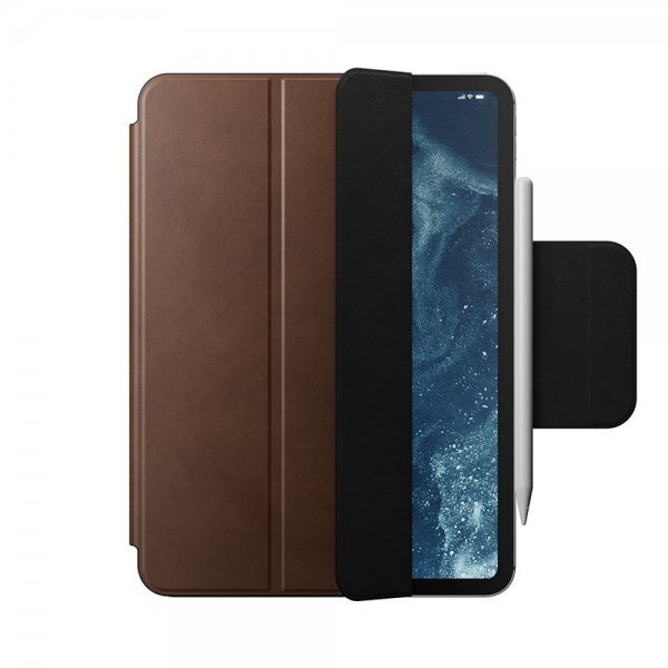 Nomad iPad Pro 11 (M4/M5) Folio i læder, Brun