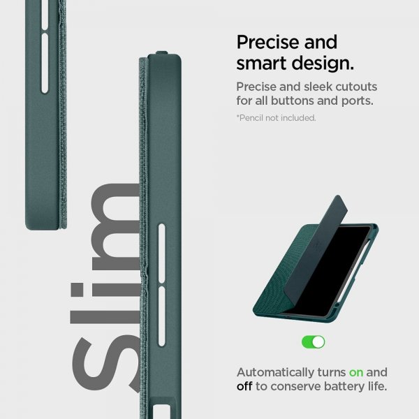 Spigen iPad Pro 11 (M4/M5) Cover Urban Fit Midnight Green