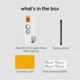 Spigen iPad Pro 11 (M4/M5)/iPad Pro 13 (M4/M5) Kamerabeskyttelse Glas.tR EZ Fit Optik Metal Sølv