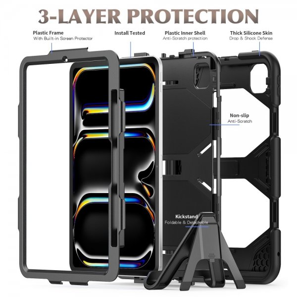 iPad Pro 11 (M4/M5) Cover Heavy Duty Armor Sort