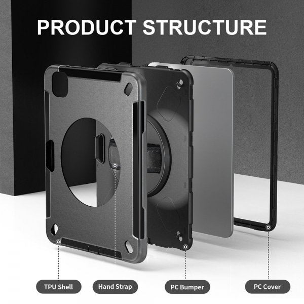 4smarts iPad Pro 11 (M4/M5) Cover Rugged Case Grip Sort